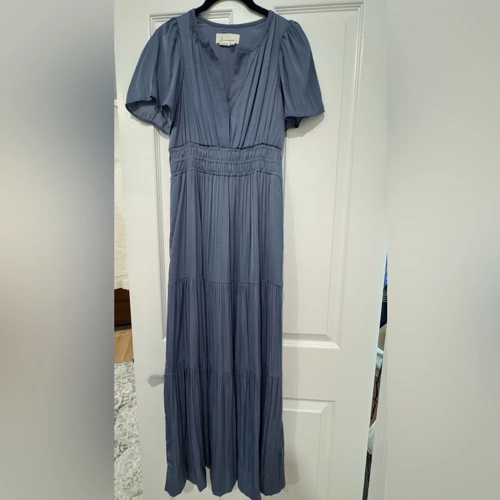 Anthropologie Somerset Satin Maxi Dress - Picture 3 of 4